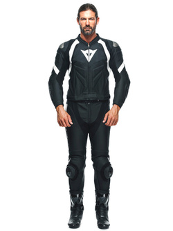 Kombinezon motocyklowy dwuczęściowy Dainese AVRO 4 czarno-biały [rozmiary niestandardowe]
