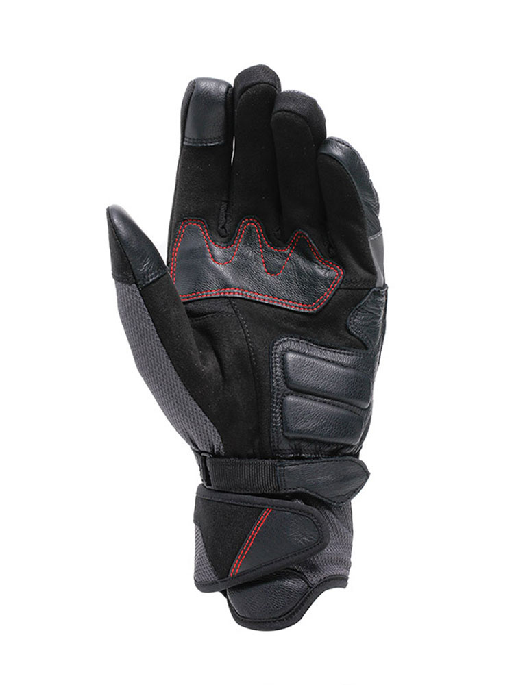 Rękawice motocyklowe Dainese Teyde Gore-Tex czarno-szaro-czerwone