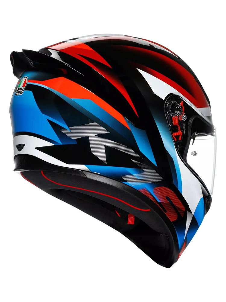 Kask integralny AGV K1 S Fastlap czarno-czerwono-niebieski