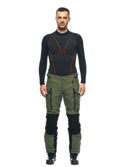 Spodnie motocyklowe tekstylne Dainese Hekla AbsoluteShell Pro 20K zielono-czarne