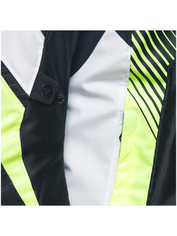 Kurtka motocyklowa tekstylna Dainese Super Rider 2 Absoluteshell czarno-biało-żółta