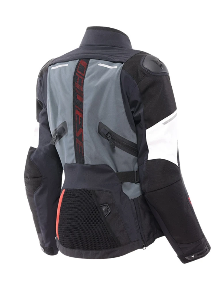 Kurtka motocyklowa damska tekstylna Dainese Carve Master 4 Gore-Tex szaro-czarna