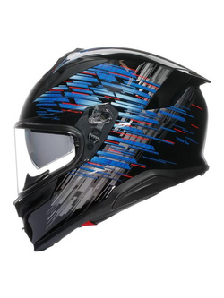 Kask integralny AGV K7 Genisys czarno-niebiesko-szary matowy