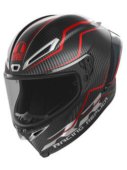 Kask integralny AGV Pista GP RR Performante karbonowo-czerwony