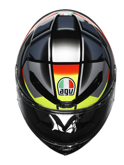 Kask integralny AGV K6 S Erazer czarno-czerwono-żółty