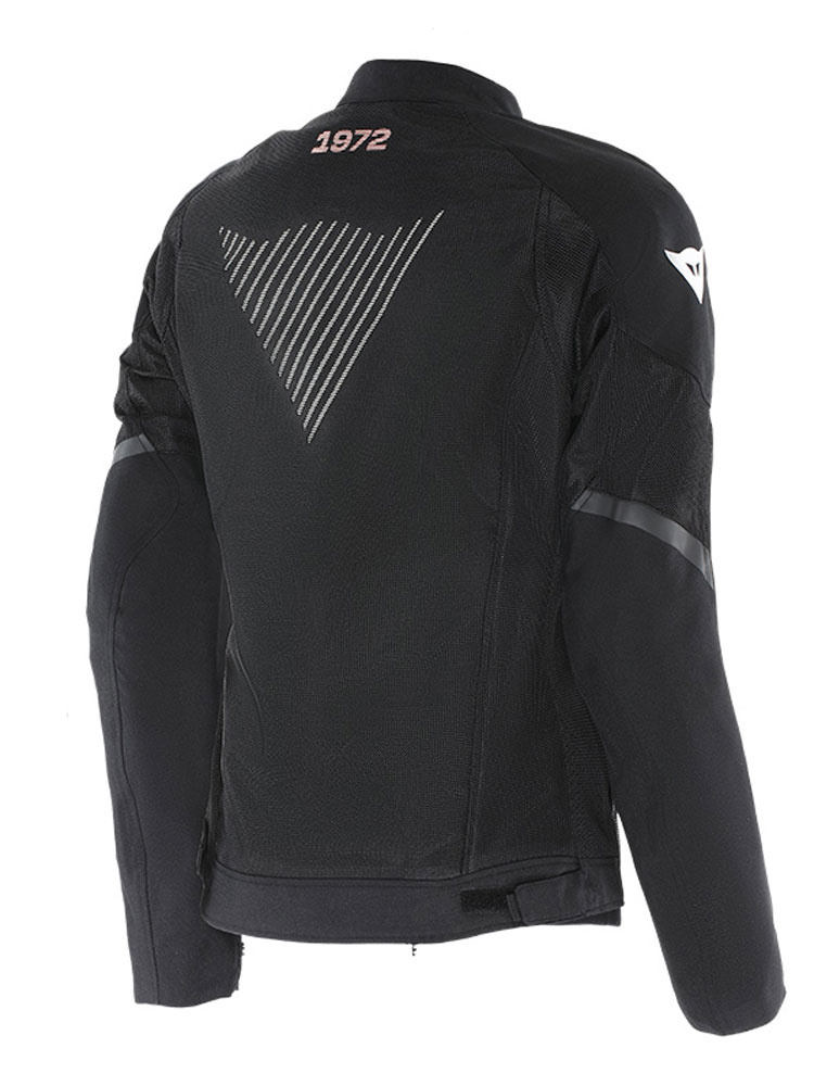 Kurtka motocyklowa damska tekstylna Dainese Herosphere Air Tex czarno-biało-pomarańczowa
