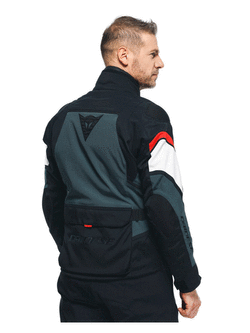 Kurtka motocyklowa tekstylna Dainese Carve Master 3 Gore-Tex czarno-szaro-czerwona