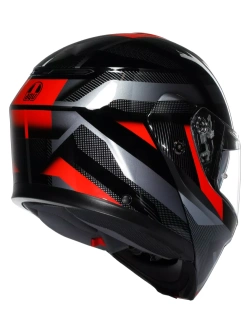 Kask szczękowy AGV Streetmodular Ledro czarno-czerwony