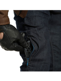 Jeansy motocyklowe Dainese Denim Slim Tex niebieskie