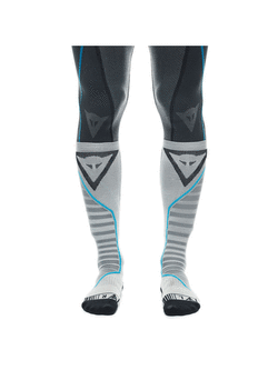 Skarpety motocyklowe długie Dainese Dry Long biało-czarno-niebieskie