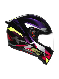 Kask integralny AGV K1 S Fastlap czarno-fioletowo-różowy