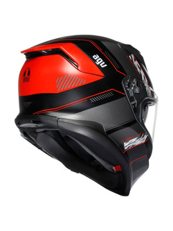 Kask integralny AGV K7 Kyber czarno-czerwony matowy