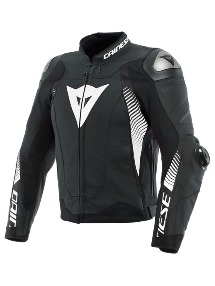 Kurtka motocyklowa skórzana Dainese Super Speed 4 czarno-biała