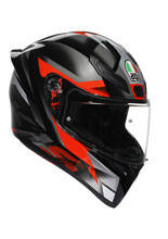 Kask integralny AGV K1 S Fastlap czarno-szaro-czerwony