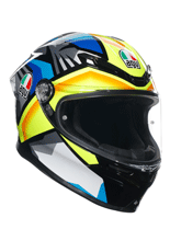 Kask integralny AGV K6 S Joan czarno-niebiesko-żółty