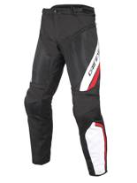Motocyklowe spodnie tekstylne Dainese Drake Air D-Dry® czarno-biało-czerwone