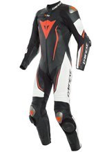 Motocyklowy kombinezon jednoczęściowy Dainese Misano 2 D-Air® [z poduszką powietrzną] czarno-biało-czerwony