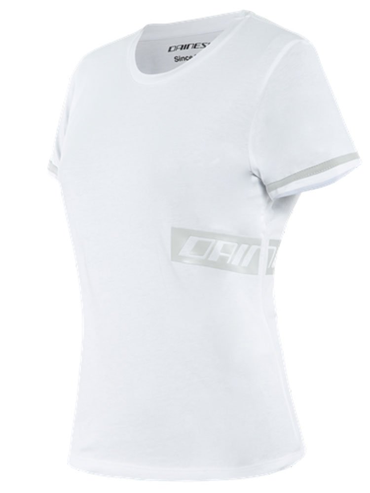 Damska koszulka Dainese Paddock Lady T-Shirt biało-szara