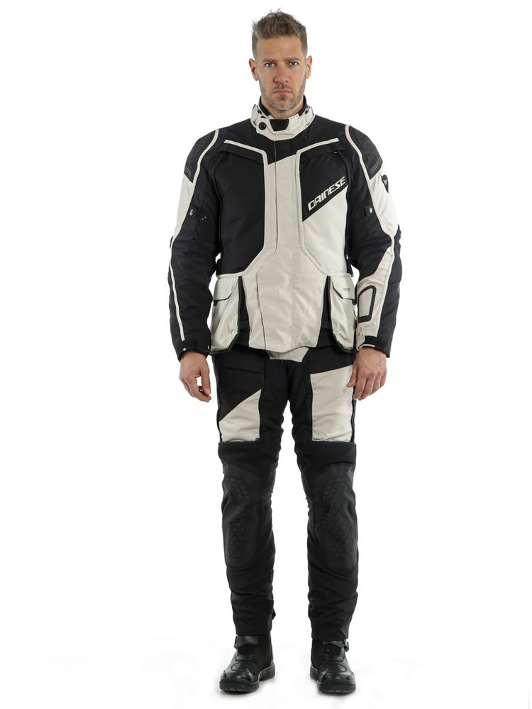 Motocyklowa kurtka tekstylna Dainese D-EXPLORER 2 GORE-TEX® czarno-biała