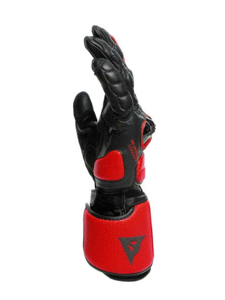 Skórzane rękawice motocyklowe Dainese Impeto czarno-czerwone