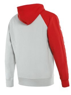 Bluza Dainese Paddock Full-Zip Hoodie szaro-czerwona