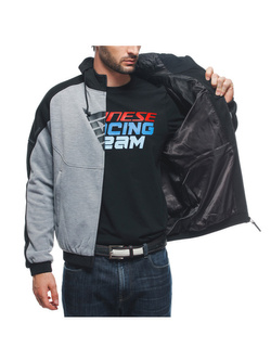 Bluza motocyklowa Dainese Daemon-X Safety szaro-czarno-czerwona