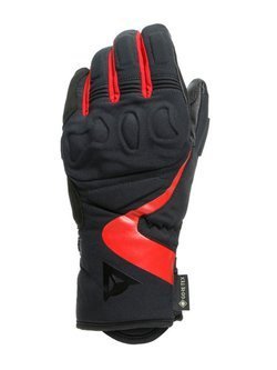 Damskie rękawice motocyklowe Dainese Nebula Gore-Tex® Lady czarno-czerwone