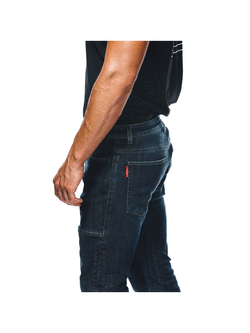 Jeansy motocyklowe Dainese Denim Regular Tex niebieskie