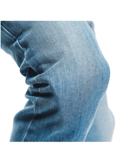 Jeansy motocyklowe damskie Dainese Denim Stone Slim Tex niebieskie