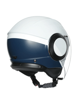 Kask otwarty AGV Orbyt Block szaro-biało-niebieski