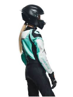 Kombinezon motocyklowy dwuczęściowy damski Dainese Mirage czarno-zielono-szary