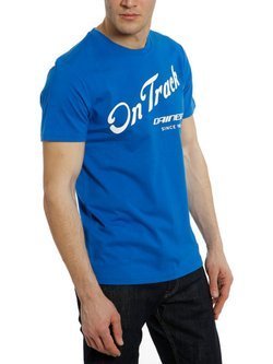 Koszulka Dainese Paddock Track T-Shirt niebiesko-biała