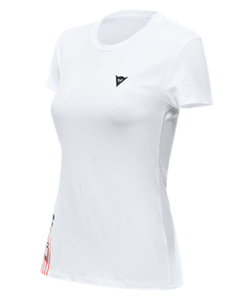 Koszulka damska Dainese Logo biało-czarna