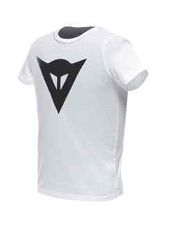 Koszulka dziecięca Dainese Logo biało-czarna