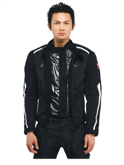 Kurtka motocyklowa Dainese Hydraflux 2 Air D-Dry czarno-biała