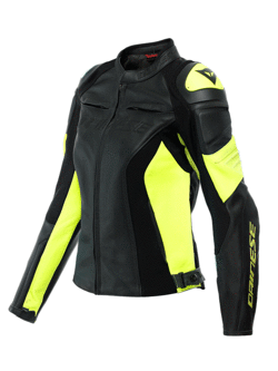 Kurtka motocyklowa damska Dainese Racing 4 czarno-żółta