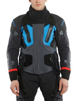 Motocyklowa kurtka tekstylna Dainese Antartica Gore-Tex® szaro-niebiesko-czarna