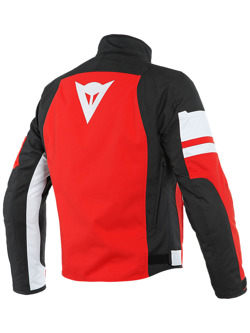 Motocyklowa kurtka tekstylna Dainese Saetta D-Dry® biało-czerwono-czarna
