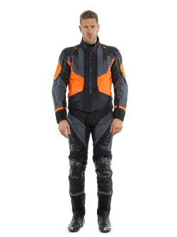Motocyklowa kurtka tekstylna Dainese Sport Master Gore-Tex® czarno-pomarańczowa