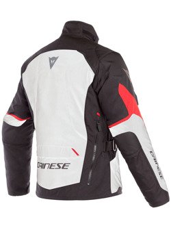 Motocyklowa kurtka tekstylna Dainese Tempest 2 D-Dry® szaro-czarno-czerwona