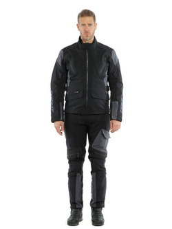 Motocyklowe spodnie tekstylne Dainese Tonale D-Dry® [rozmiary niestandardowe] czarno-szare