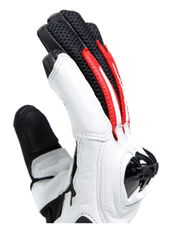 Rękawice Motocyklowe Dainese Mig 3 Unisex czarno-biało-czerwone