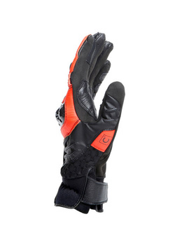 Rękawice motocyklowe Dainese Carbon 4 krótkie czarno-fluo czerwone