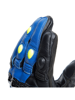 Rękawice motocyklowe Dainese Carbon 4 krótkie niebiesko-czarno-żółte