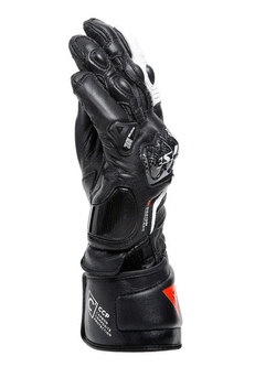 Rękawice motocyklowe damskie Dainese Carbon 4 długie czarno-białe