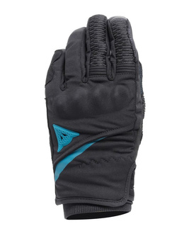 Rękawice motocyklowe damskie tekstylne Dainese Trento D-Dry czarno-niebieskie