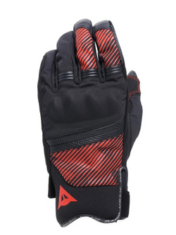 Rękawice motocyklowe tekstylne Dainese Fulmine D-Dry czarno-czerwone