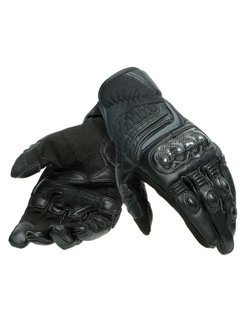 Skórzane rękawice motocyklowe Dainese Carbon 3 Short czarne