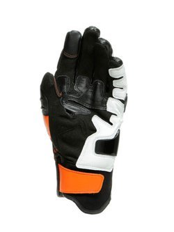 Skórzane rękawice motocyklowe Dainese Carbon 3 Short czarno-białe