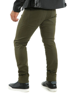 Spodnie motocyklowe tekstylne Dainese Casual Slim Tex zielone